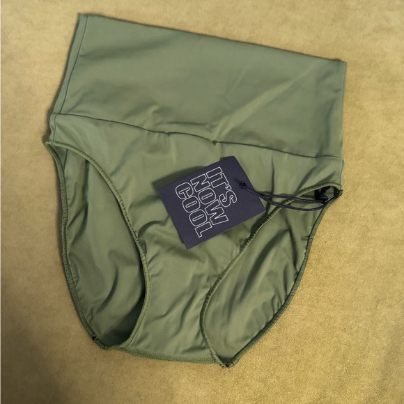 Free People x IT’S NOW COOL Contour High-Waisted Surf Bottoms in Pesto Sz S 97 - Picture 8 of 14